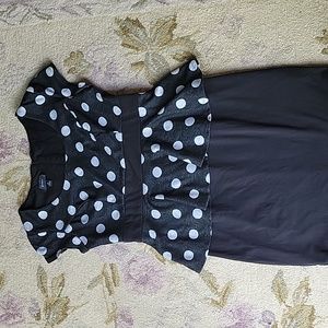 Polka Dot Peplum Dress